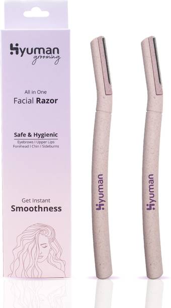 Hyuman Eyebrow & Facial Razor for Women| Reusable |Chin, Upperlip, Sideburns, Forehead, Women