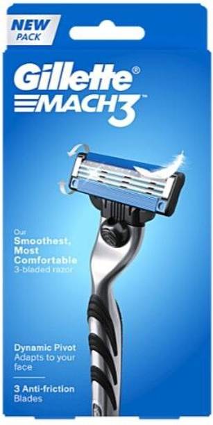 Gillette mach 3 with hygiene & Most Comfortable Blades razor set of 1, Men