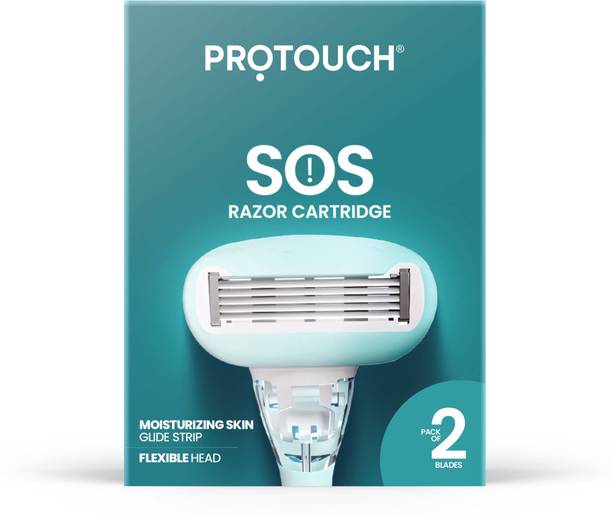PROTOUCH SOS Razor Cartridge | Painless & One Stroke Hair Removal Razor, Women