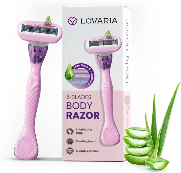 lovaria 5 Blade Body Razor for Chest, Arms & Legs – Smooth Shaving, Women