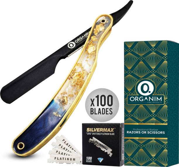 Organim care products Barber shaving razor made with resin art handle and Sliding razor, Men & Women