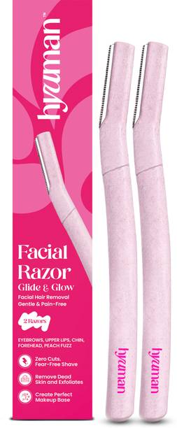 Hyuman Face Razor Glide & Glow for Facial Hair, Reusable, Eyebrows,Upper Lip,Chin, Women