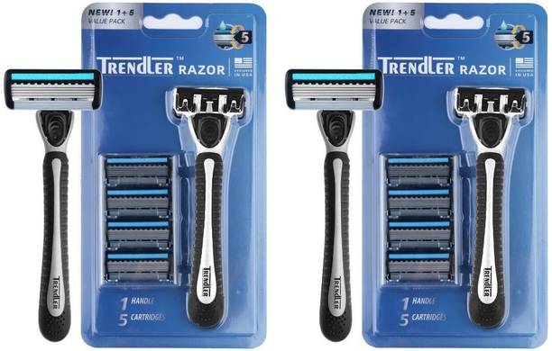 TRENDLER 5 blade Shaving Razor for Men For safe shave & sensitive skin, Men
