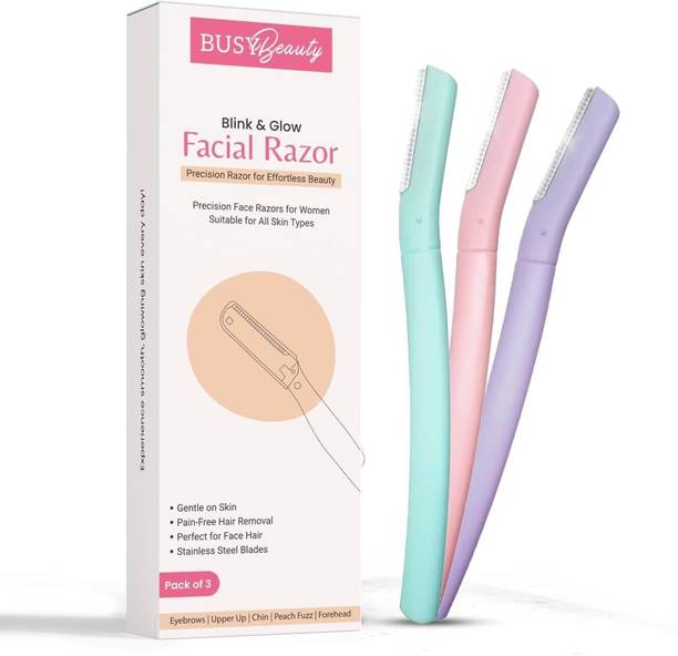 Busy Beauty Flawless Reusable Face Razor for Woman| Eyebrow & Facial razor, Women