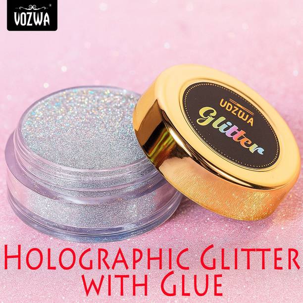 VOZWA Holographic Eyeshadow Silver Glitter
