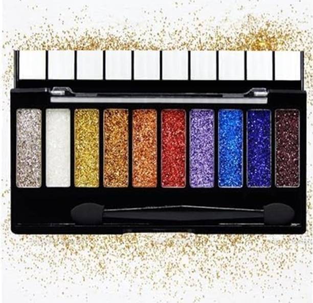 feelhigh 10 color glitter eyeshadow | high sparkle glitter