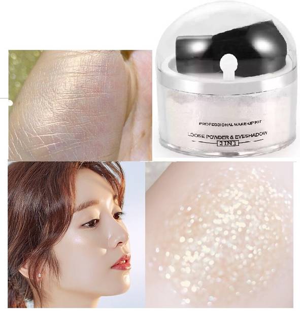 WOONGMI New Diamond Shine Silver Dust Shimmery Shiny Face Makeup Powdery