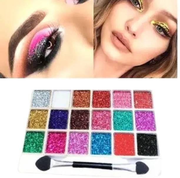 BLUST&FAMME 18 color eyes maakeup glitter plette of 1