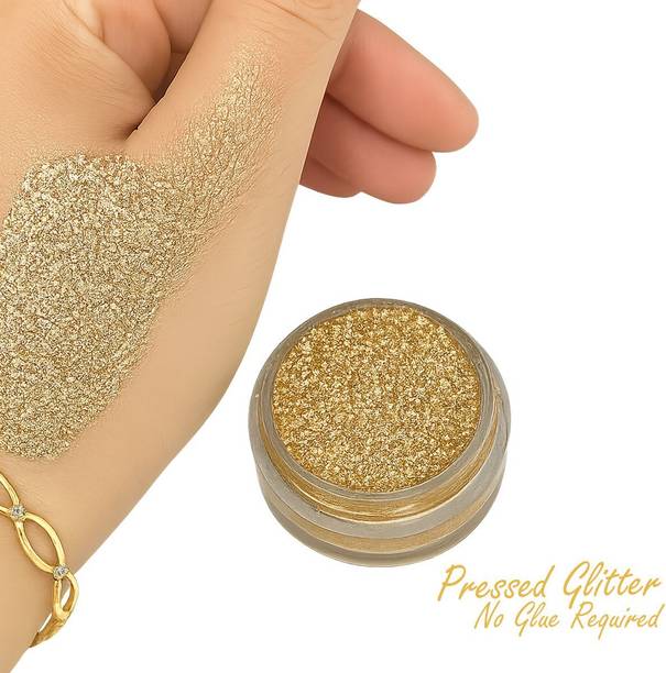 VOZWA Fine Gold Pressed Glitter Eyeshadow no Glitter-glue Required