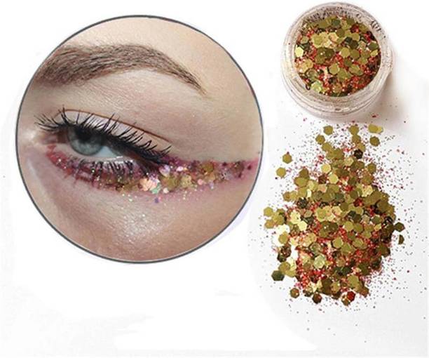 tanvi27 Best Multi Use Body , Nail , Face, Hair, Gold Loose Glitter for Craft