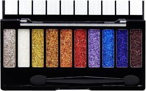 BLUST&FAMME 10 color glitter eyeshadow highly pigmented