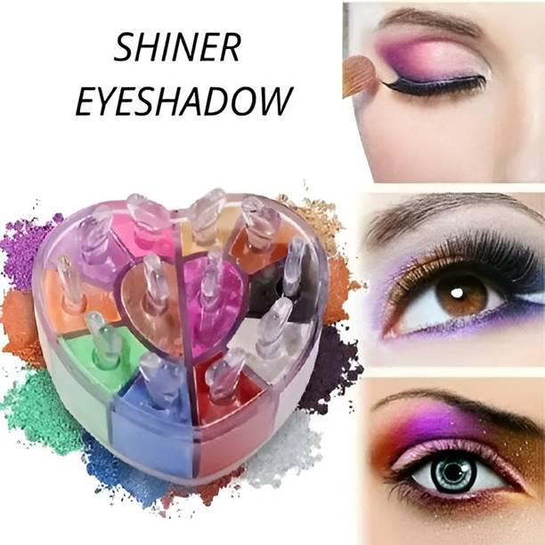 URBANUCANBE LOVELY & RADIANT 12 COLOR HEART SHAPE SHINER SHIMMER POWDER*