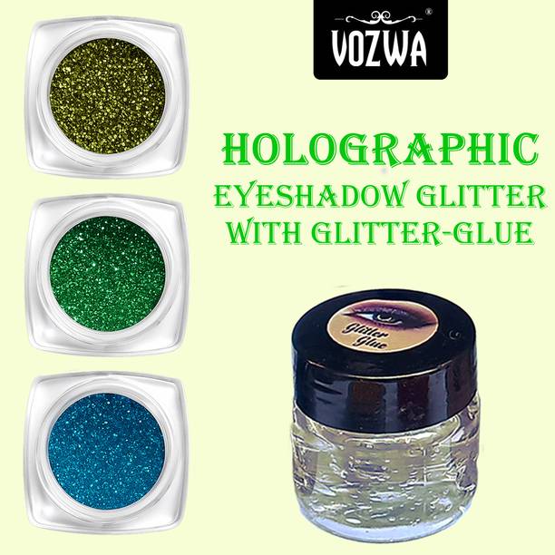 VOZWA Glitter (Greem Blue) Eye Shadow Cosmetics Makeup