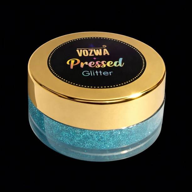 VIZO Fine Pressed Glitter Eyeshadow Powder Skyblue