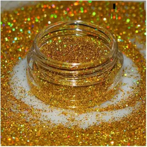 Wonholli Gold Glitter Powder for Nail Art