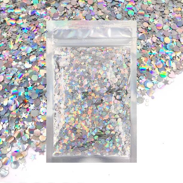 Mahir Glitter HOLOGRAPHICS CHUNKY GLITTER FOR NAIL ART & EYESHADOW & ART AND CRAFT
