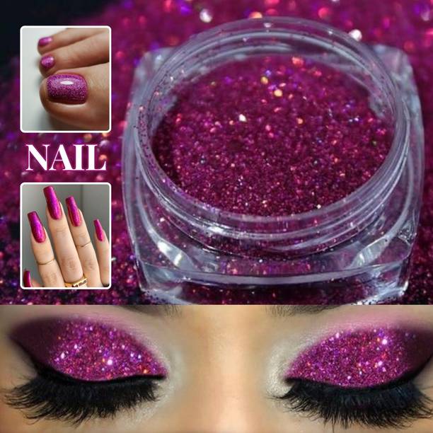 TRUOM High Pigmentation Premium Glitter for Makeup & Nail Arts & Multiple Uses