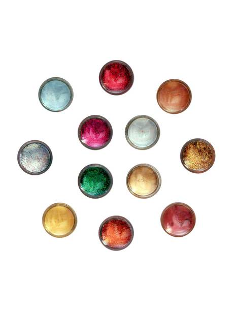 VOZWA Face and Eye Shimmer Powder and Glitter Powder (Pack of 12 Pcs)