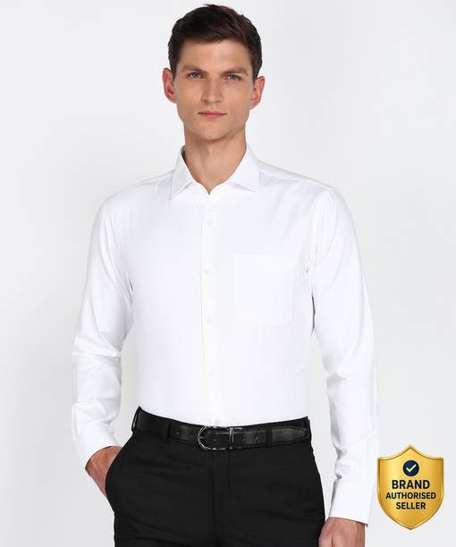 Men Slim Fit Solid Formal Shirt
