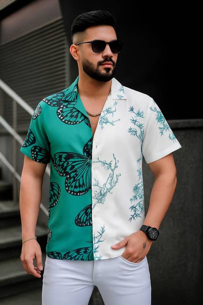 COOL BOY Men Printed Casual Multicolor Shirt