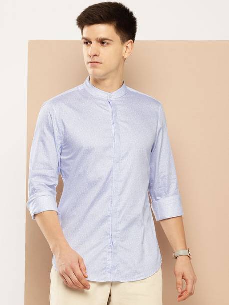 INVICTUS Men Solid Casual Blue Shirt