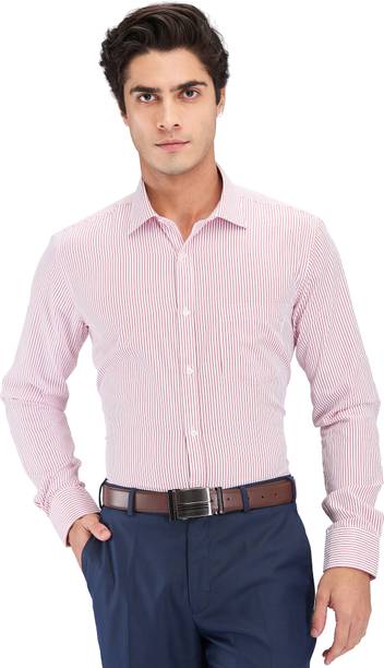 PARK AVENUE Men Slim Fit Striped Formal Shirt
