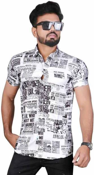 COOL BOY Men Printed Casual Multicolor Shirt