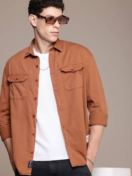 Men Brown Shirt