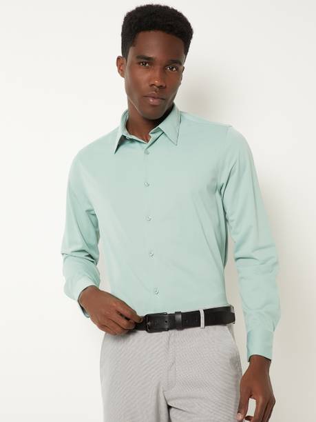 Men Regular Fit Solid Casual Shirt