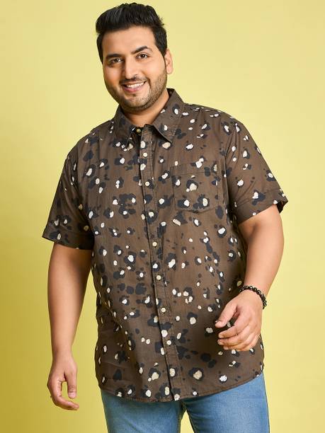 bigbanana Men Printed Casual Brown Shirt