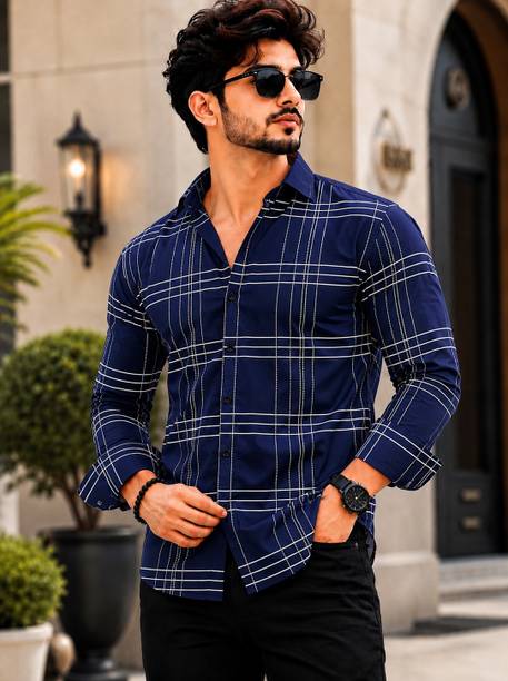 Men Slim Fit Floral Print, Graphic Print, Printed Spread Collar Party Shirt