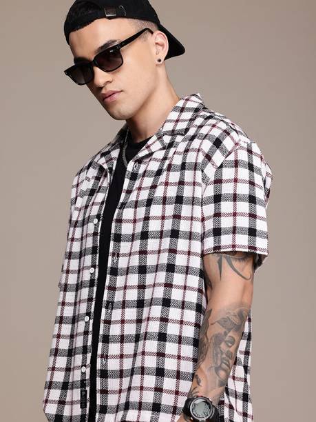 Men Relaxed Fit Fit Checkered Casual Shirt