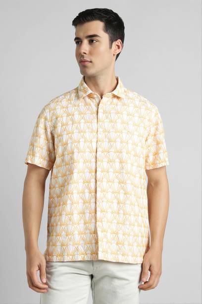 Men Regular Fit Embroidered Casual Shirt