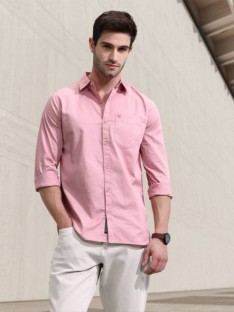 WROGN Men Slim Fit Solid Casual Shirt