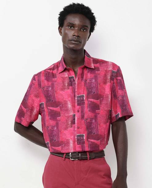 RARE RABBIT Men Slim Fit Printed Formal Shirt