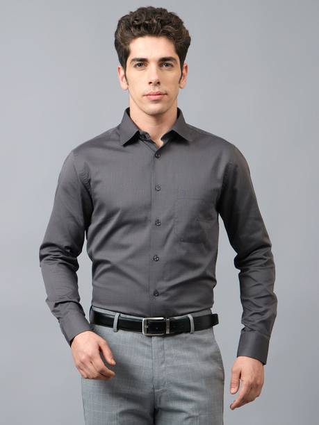 CANTABIL Men Regular Fit Solid Spread Collar Formal Shirt
