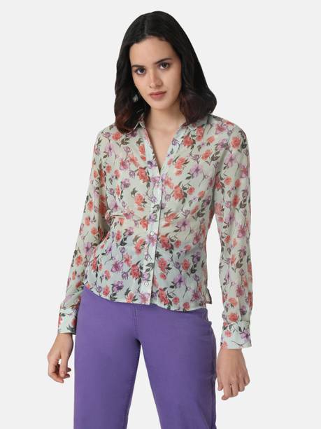 Women Regular Fit Floral Print Casual Shirt