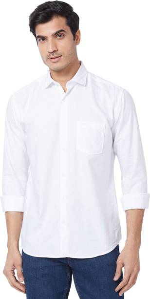 PARK AVENUE Men Slim Fit Solid Casual Shirt