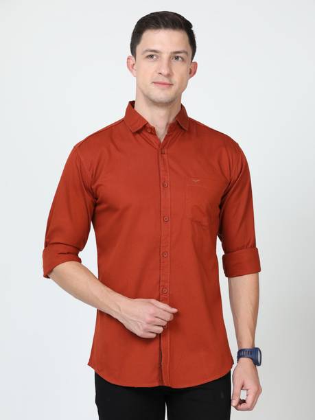 Cotton Full Sleeve Slim Fit Casual Light Green Cutaway Collar Men Slim Fit Solid Cut Away Collar Casual Shirt