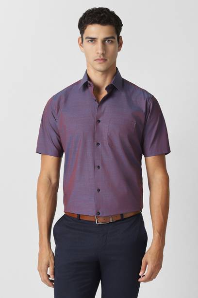 Men Regular Fit Solid Formal Shirt