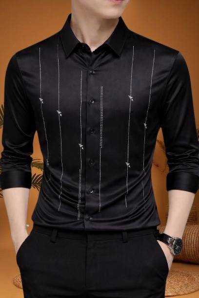 TorontoCN Men Self Design Casual Multicolor Shirt