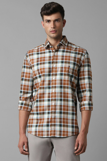 Checked Shirt Louis Philippe Casual Shirts Myntra Price History Of