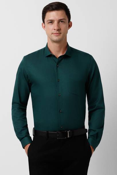 Men Slim Fit Solid Formal Shirt