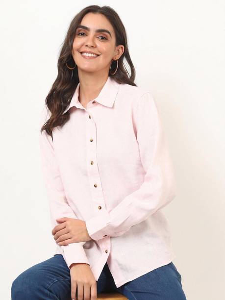 Women Regular Fit Solid Casual Shirt