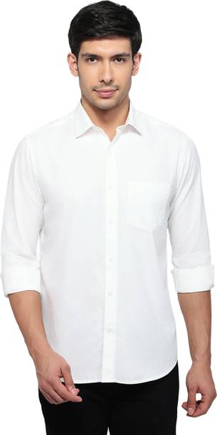 Men Regular Fit Printed, Solid Spread Collar Casual Shirt