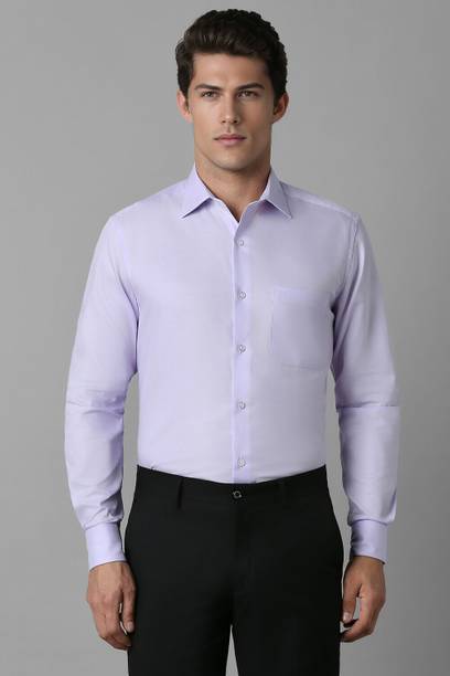 Classic Full Sleeve Men Regular Fit Solid Formal Shirt