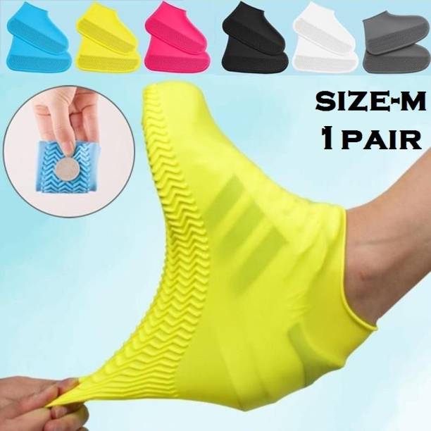 ZURU BUNCH Rain Sand and Waterproof Non-slip Portable Silicone Multicolor Boots Shoe Cover