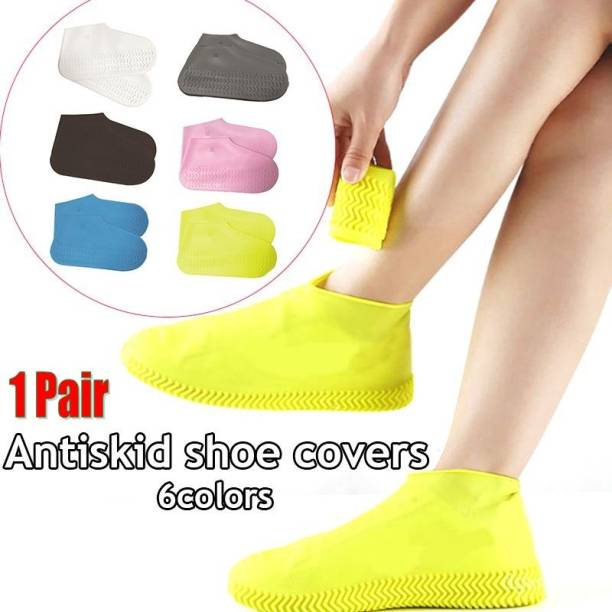 ZURU BUNCH High quality Silicone Rain Boot Cover Waterproof Anti-Slip Wearable Reusable Silicone Yellow Boots Shoe Cover