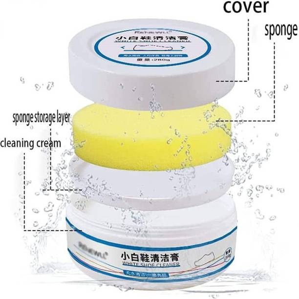 Porquepine Shoes Sneaker Whitening Cleansing cream Canvas, Leather, Sports, Synthetic Leather, Patent Leather Shoe Cleaner
