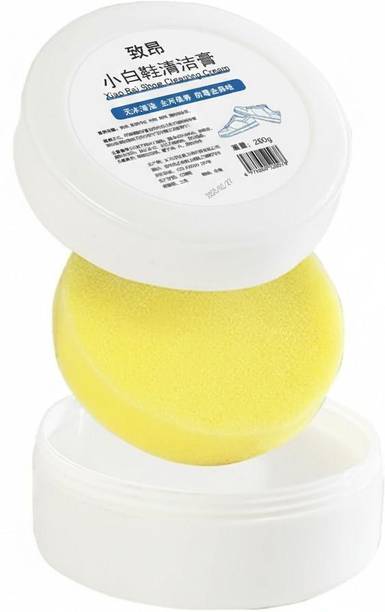 PILONG Shoe Cleaner 260gm with Sponge Instant Whitener Canvas, Leather, Nubuck, Patent Leather, Sports, Suede, Synthetic Leather, Velour Shoe Cream